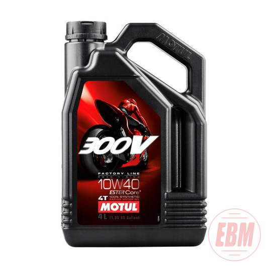 Oil 10W40 4-Stroke Motul Synthetic 300V FL Road Racing